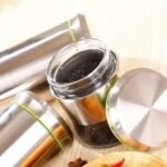 Stainless Steel Plated Glass Kitchen Container - Image 4