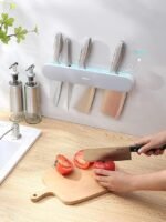 2 in 1 Kitchen Utensil Rack, 292 mm Wall-Mounted Knife Rack - Image 5