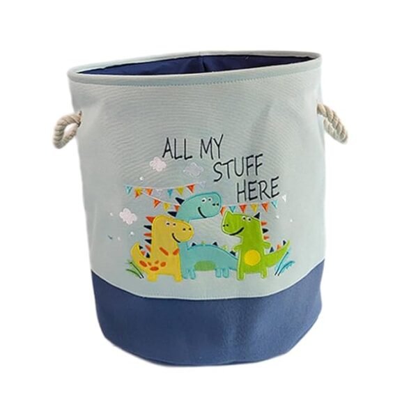 Folding Laundry Basket Bucket Organizer for Clothes Toys Dinosaur B