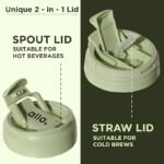 Water Bottle Mug Sipper Tumbler with Straw - Image 5