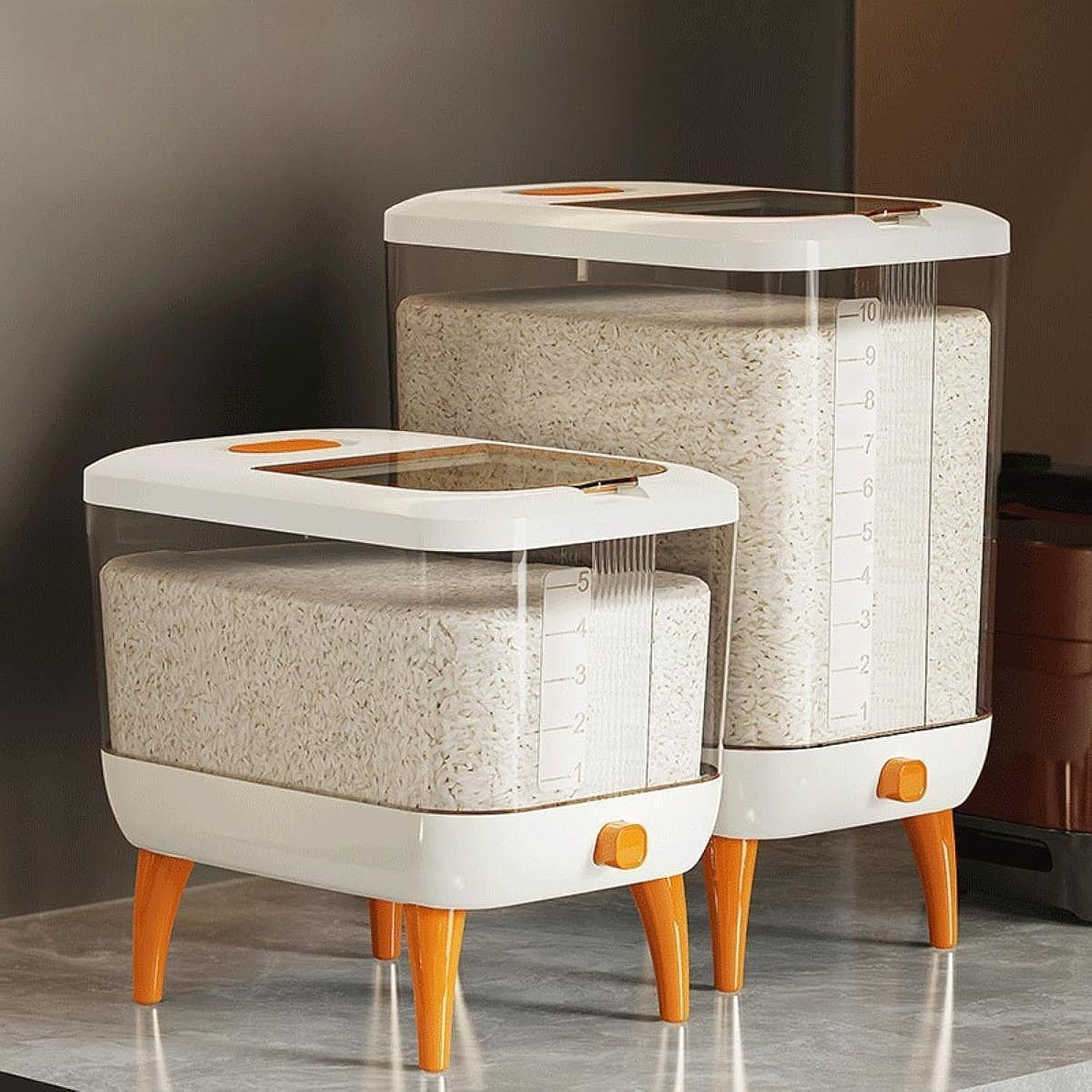 71ZT910viVL._SL1500_ Creations Rice Dispenser Container Rice Bin - Image 1