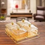 Creations Appetizer Serving Tray Luxury Serving Platter for Living Room - Image 2