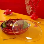 Snack Tray, Double-Layer Clear Airtight Storage Box,Double - Image 4