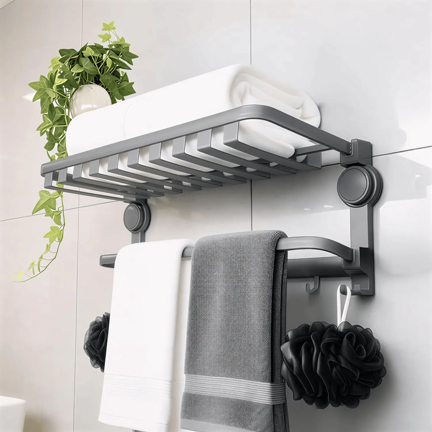 HOL1 WALL MOUNTED TOWEL RACK 50*24*23.5 - Image 1
