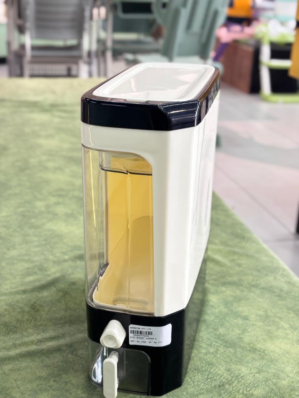 WhatsApp Image 2026-04-26 at 1.19.15 PM Creations Rice Dispenser Container Rice Bin+egg storage - Image 1