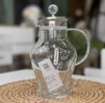 1.7 Ltr Clear Water Jug with Lid & Handle (White)