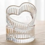 Glass Heart-shaped Candy & Dessert Bowl Set of 6