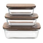 Food Storage Containers with Bamboo Wooden Lids - Image 6