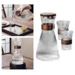 7-Pcs/Set Ribbed Glass with 6 Glasses Airtight Water Jug - Image 8