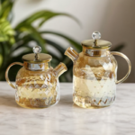 5-Piece Amber Glass Jug Set