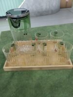 Jug with 6 Glasses and Serving Tray Set - Image 4