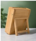 Bamboo Spice Rack 12 Spice Jars Set - Image 3
