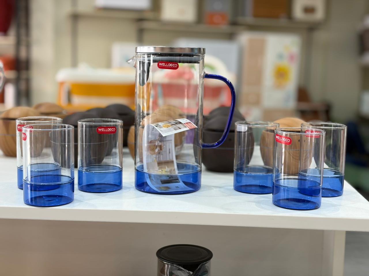 WhatsApp Image 2026-05-10 at 11.03.18 AM Glass Water Jug with 6 Drinking Glasses Set - Image 1